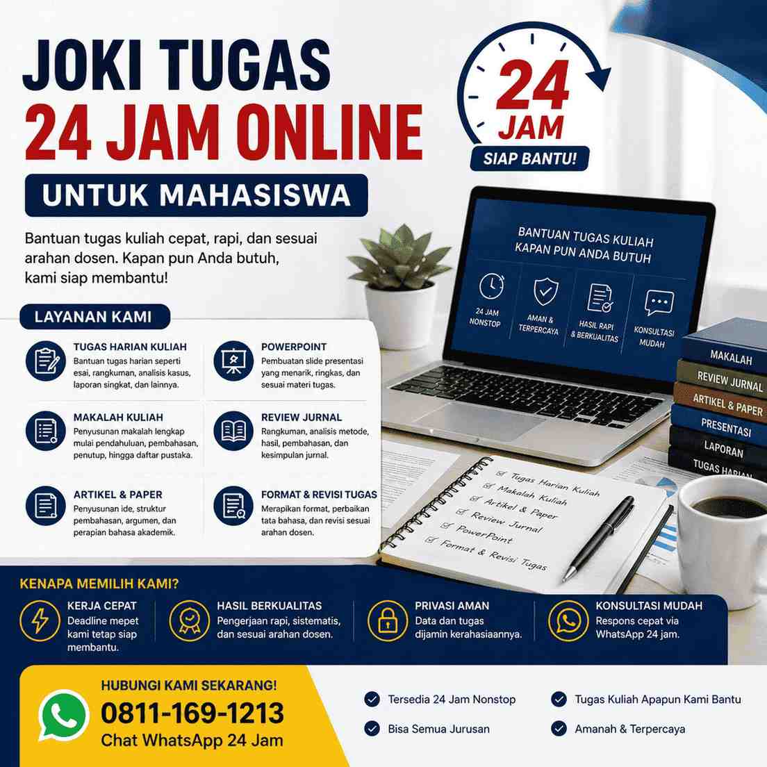 Joki Tugas 24 Jam - Asisten Kampus