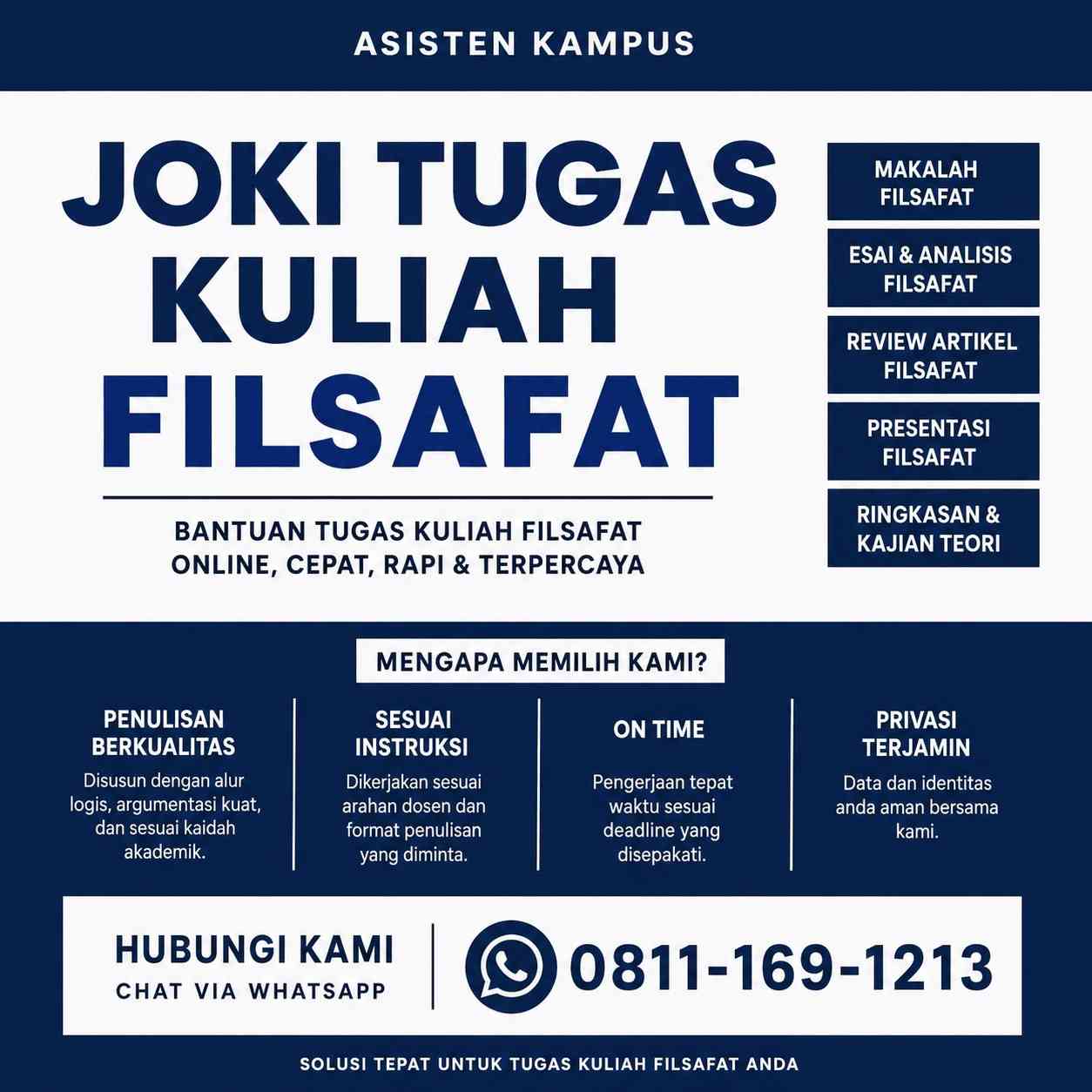Joki Tugas Kuliah Filsafat