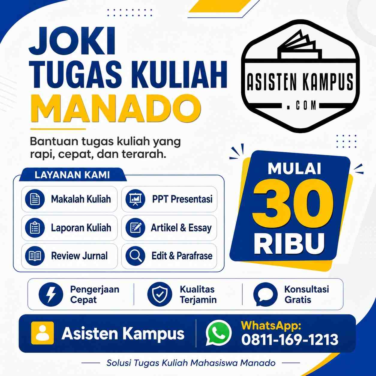 Joki Tugas Kuliah Manado